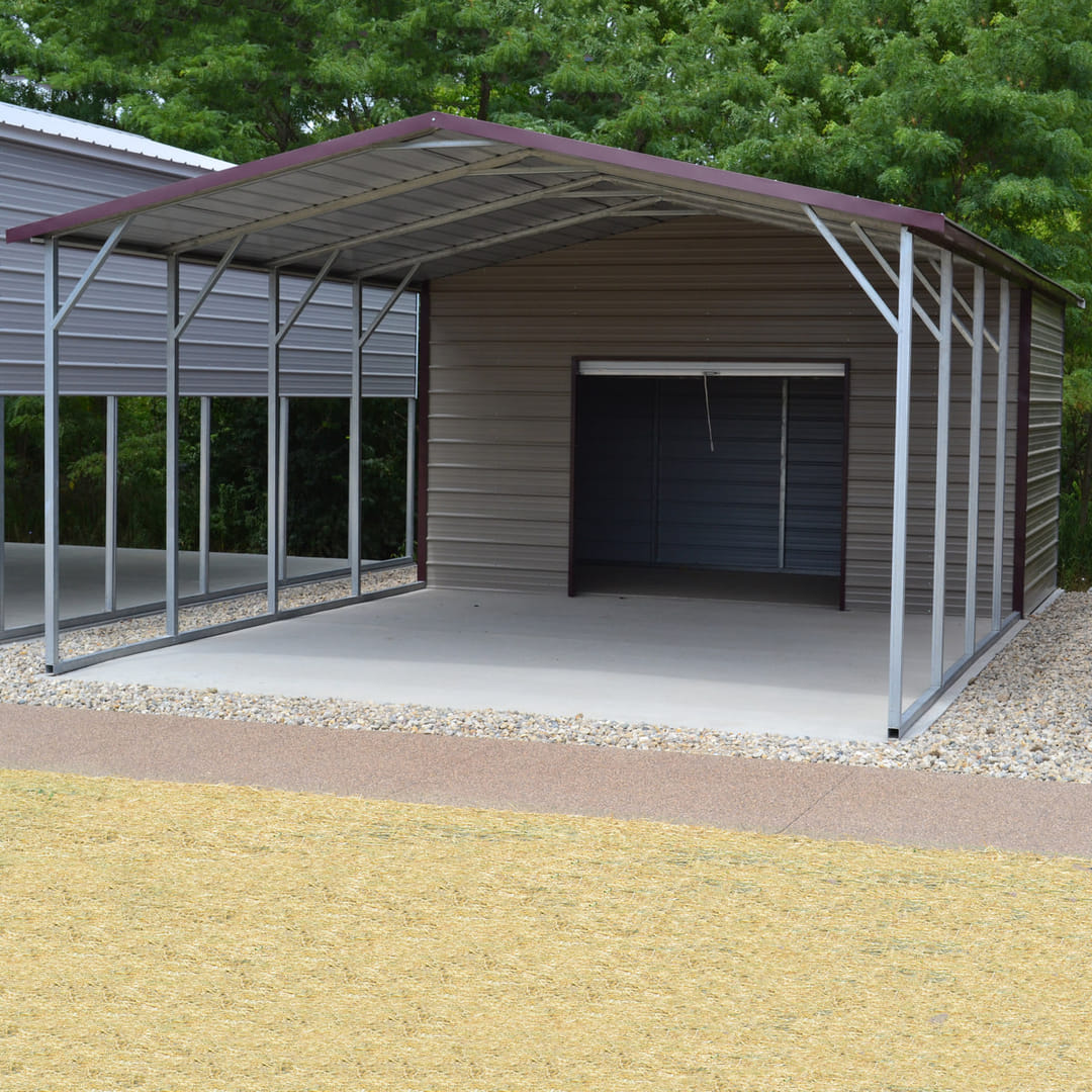 12x25x7 A-Frame 5' Enclosed